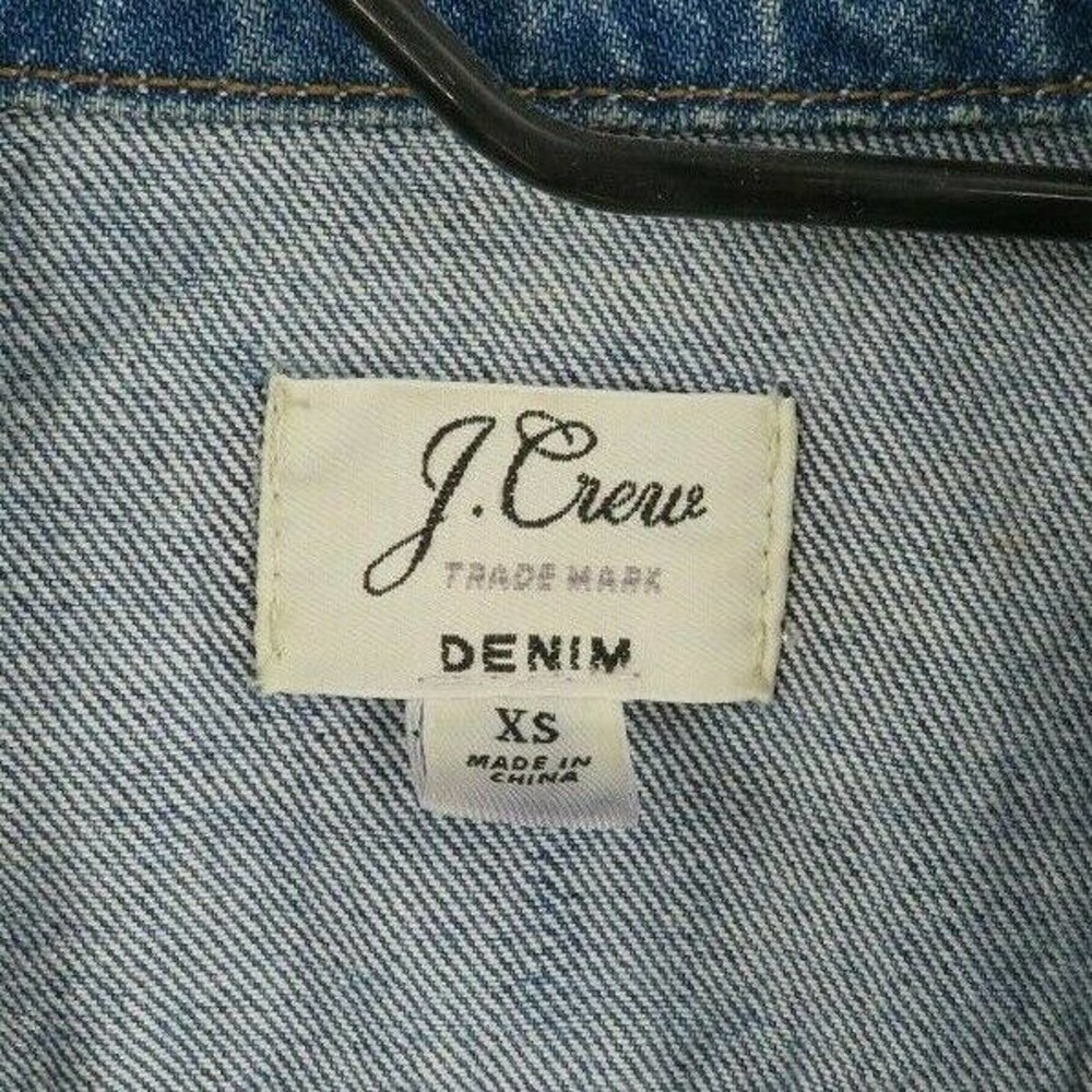 J. Crew Size XS Trade Mark Denim Jacket Copper Buttons - Picture 7 of 10